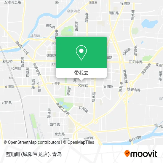 蓝咖啡(城阳宝龙店)地图