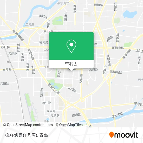 疯狂烤翅(1号店)地图