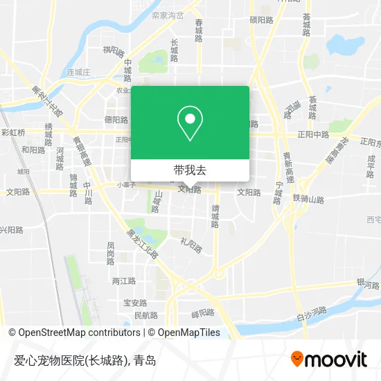 爱心宠物医院(长城路)地图