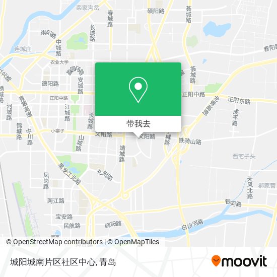 城阳城南片区社区中心地图