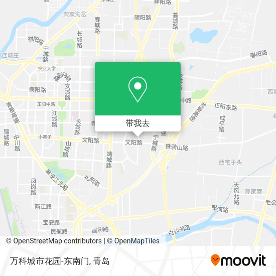 万科城市花园-东南门地图