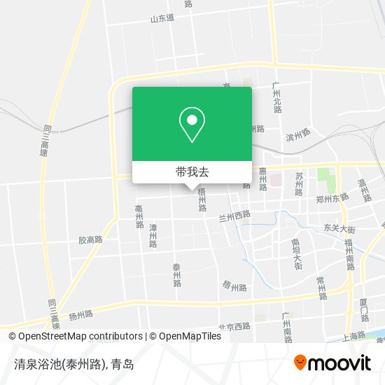 清泉浴池(泰州路)地图