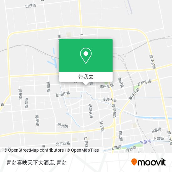 青岛喜映天下大酒店地图