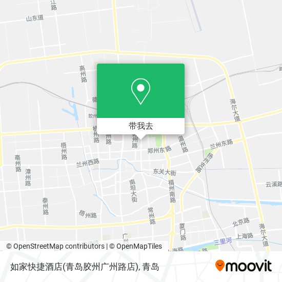 如家快捷酒店(青岛胶州广州路店)地图