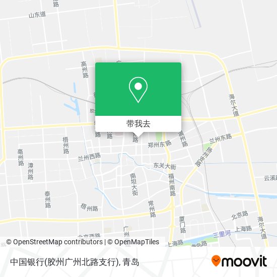 中国银行(胶州广州北路支行)地图