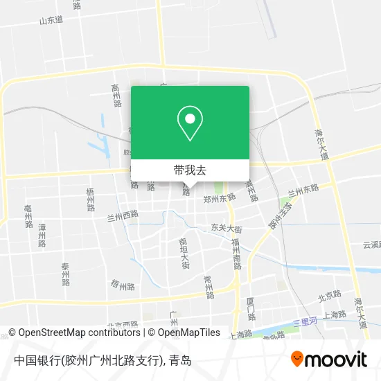 中国银行(胶州广州北路支行)地图