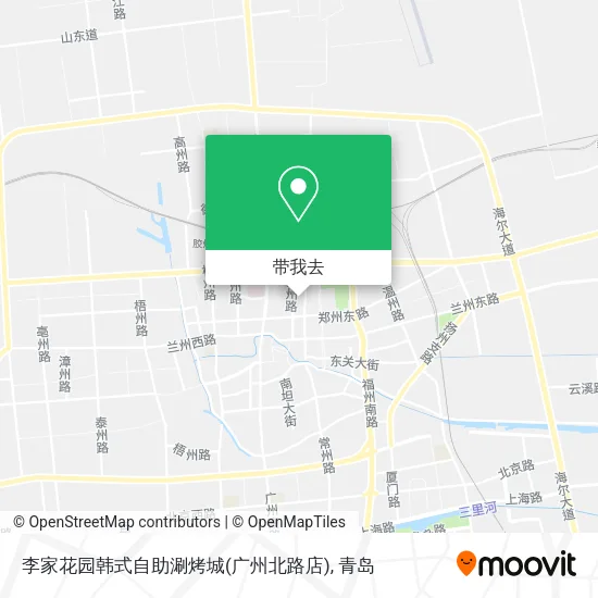 李家花园韩式自助涮烤城(广州北路店)地图