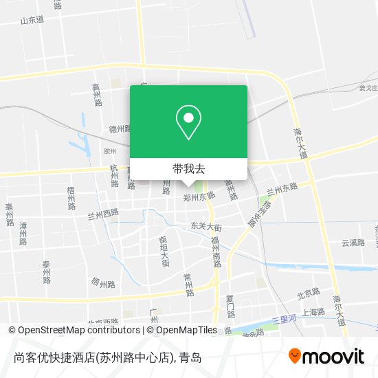 尚客优快捷酒店(苏州路中心店)地图