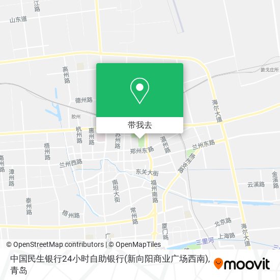 中国民生银行24小时自助银行(新向阳商业广场西南)地图
