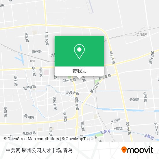 中劳网·胶州公园人才市场地图
