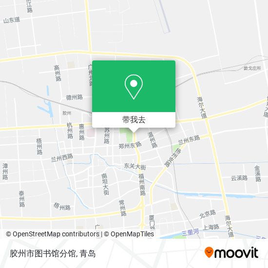 胶州市图书馆分馆地图