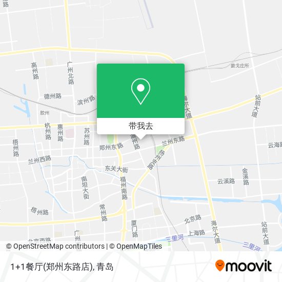 1+1餐厅(郑州东路店)地图