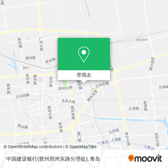 中国建设银行(胶州郑州东路分理处)地图