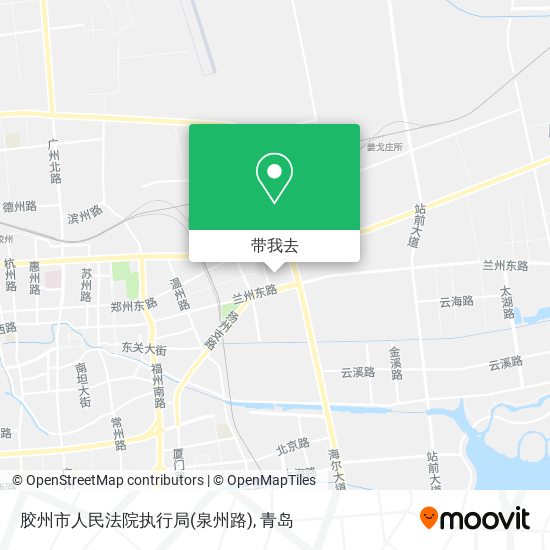 胶州市人民法院执行局(泉州路)地图