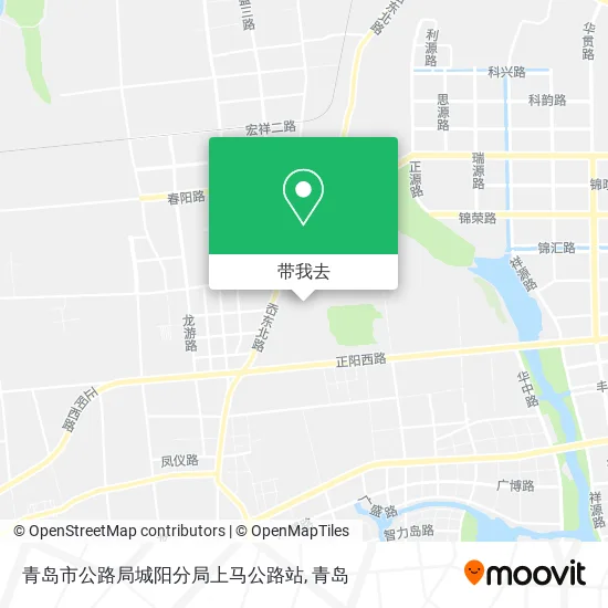 青岛市公路局城阳分局上马公路站地图