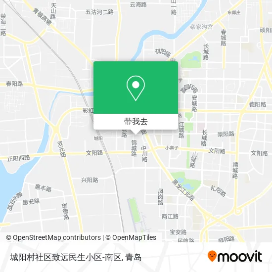 城阳村社区致远民生小区-南区地图