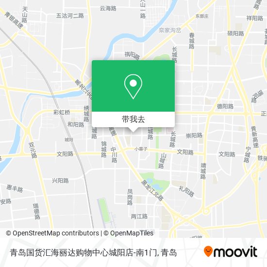 青岛国货汇海丽达购物中心城阳店-南1门地图