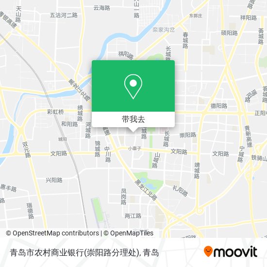 青岛市农村商业银行(崇阳路分理处)地图