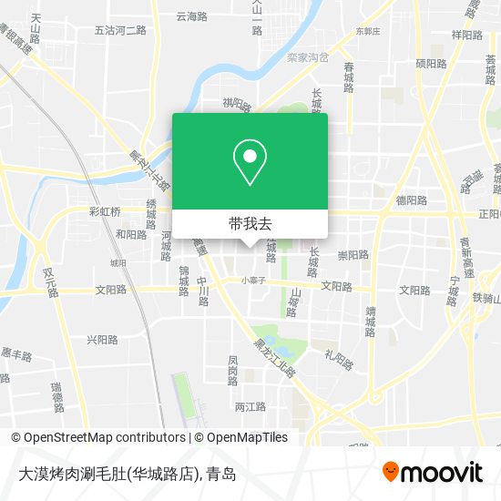 大漠烤肉涮毛肚(华城路店)地图