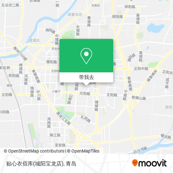 贴心衣佰库(城阳宝龙店)地图