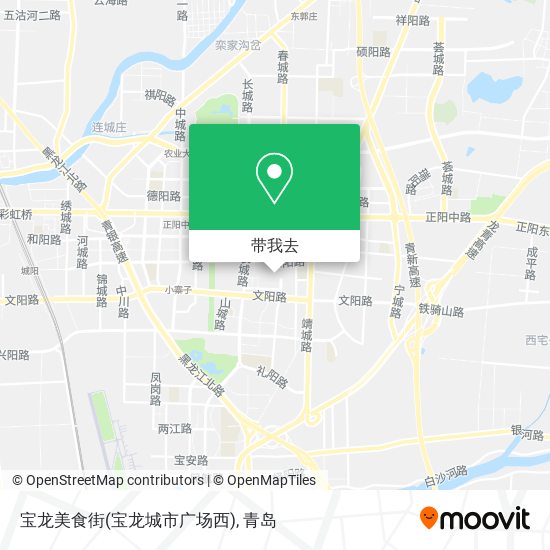 宝龙美食街(宝龙城市广场西)地图