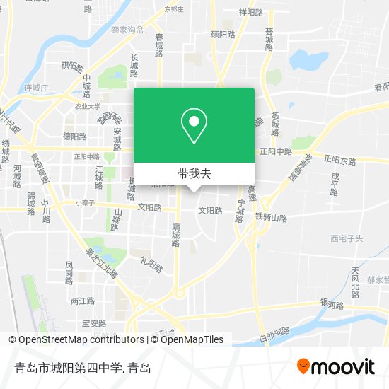 青岛市城阳第四中学地图