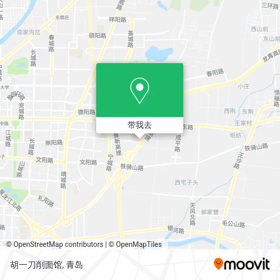 胡一刀削面馆地图