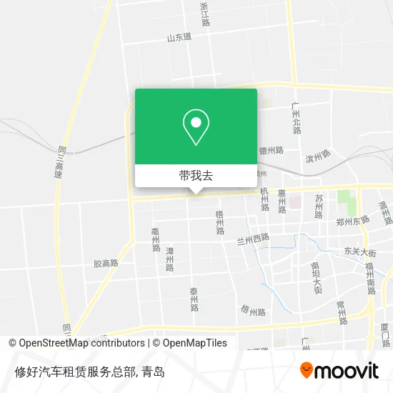 修好汽车租赁服务总部地图