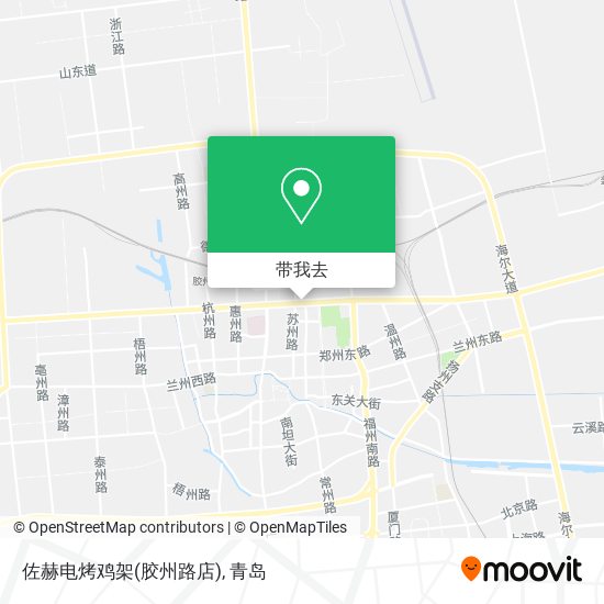 佐赫电烤鸡架(胶州路店)地图