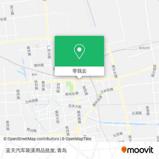 蓝天汽车装潢用品批发地图