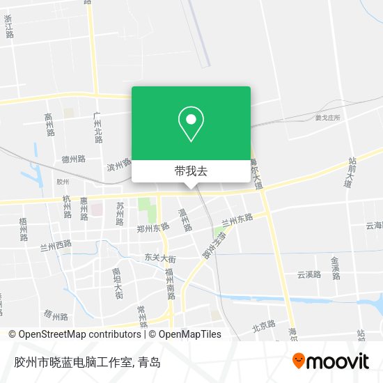 胶州市晓蓝电脑工作室地图