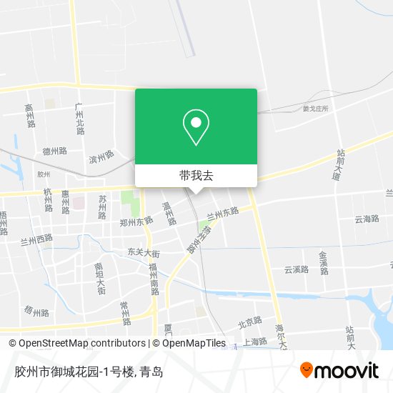 胶州市御城花园-1号楼地图