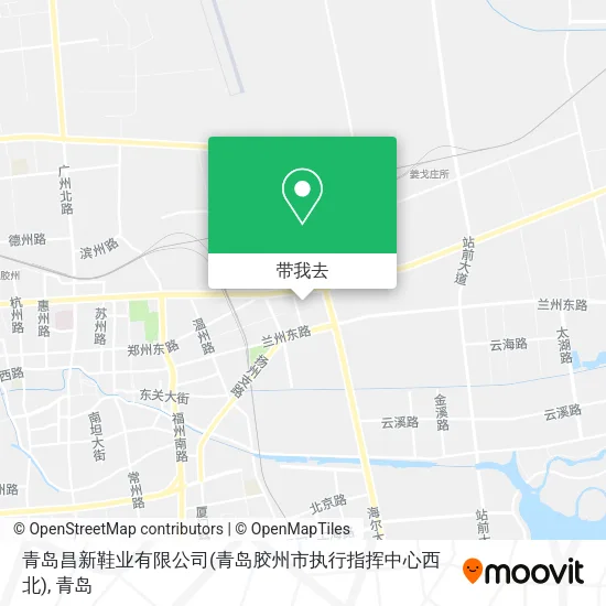青岛昌新鞋业有限公司(青岛胶州市执行指挥中心西北)地图