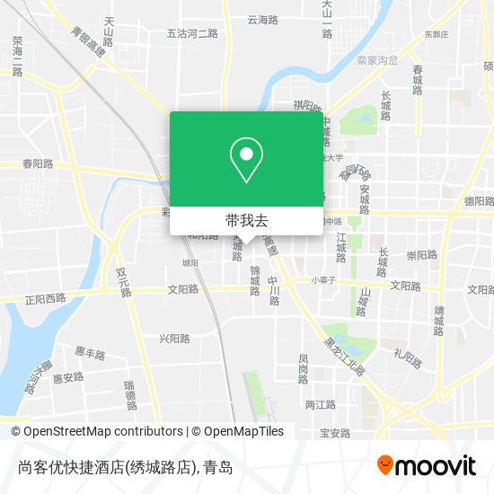 尚客优快捷酒店(绣城路店)地图