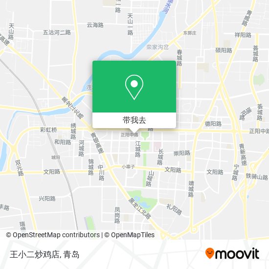 王小二炒鸡店地图