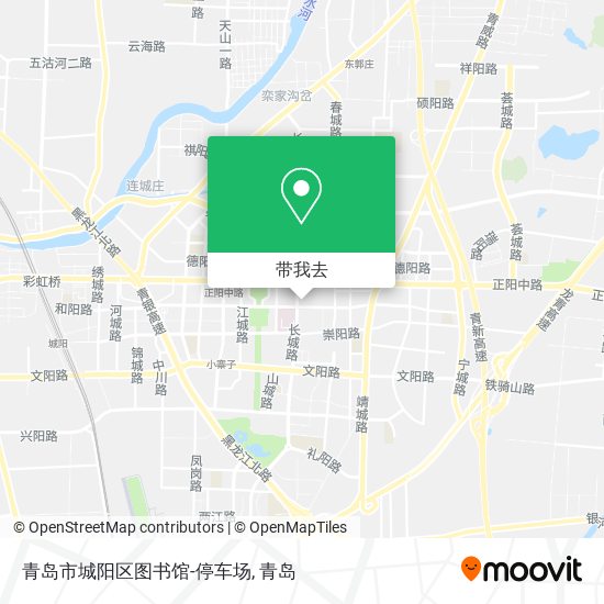 青岛市城阳区图书馆-停车场地图