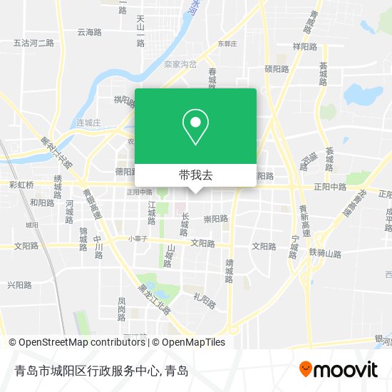 青岛市城阳区行政服务中心地图