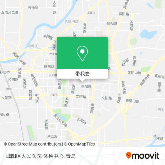 城阳区人民医院-体检中心地图