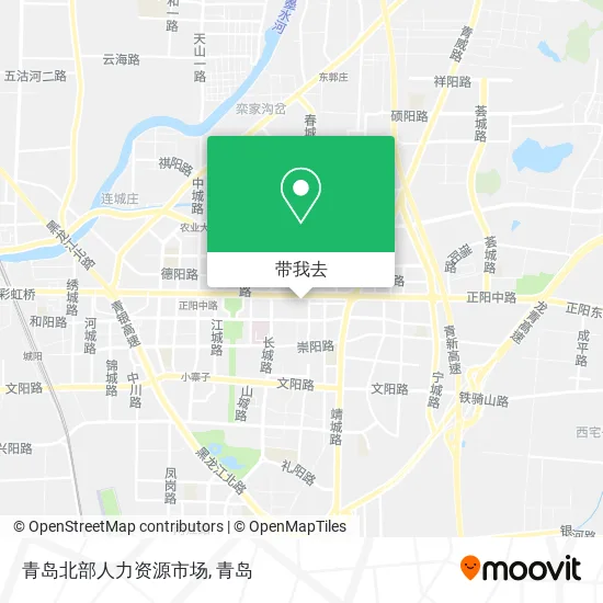 青岛北部人力资源市场地图
