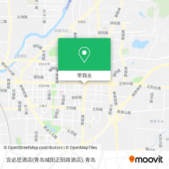 宜必思酒店(青岛城阳正阳路酒店)地图