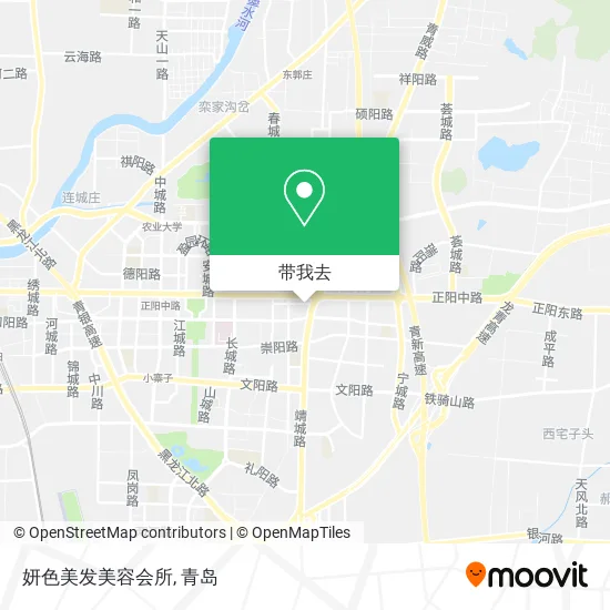 妍色美发美容会所地图