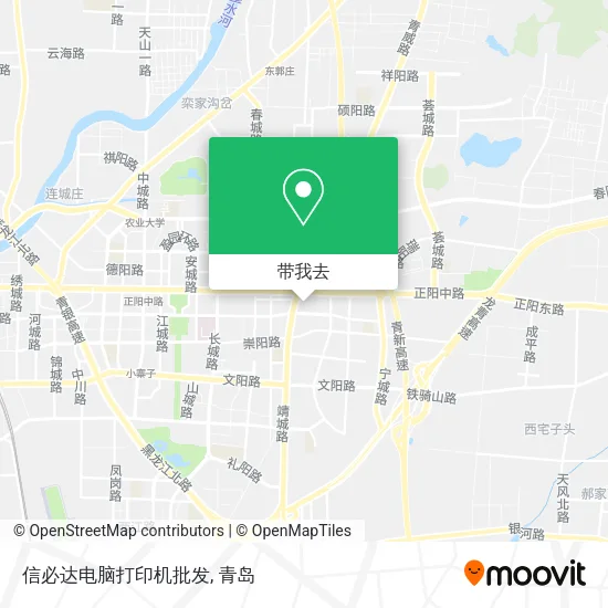 信必达电脑打印机批发地图