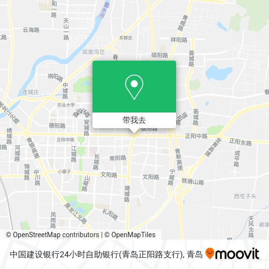 中国建设银行24小时自助银行(青岛正阳路支行)地图