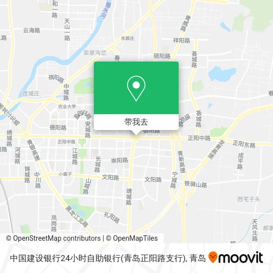 中国建设银行24小时自助银行(青岛正阳路支行)地图
