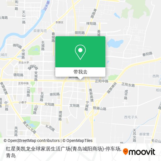 红星美凯龙全球家居生活广场(青岛城阳商场)-停车场地图