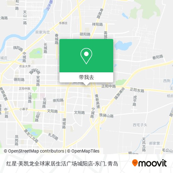 红星·美凯龙全球家居生活广场城阳店-东门地图