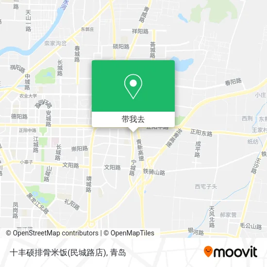 十丰硕排骨米饭(民城路店)地图