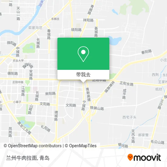 兰州牛肉拉面地图