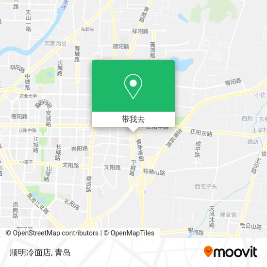 顺明冷面店地图