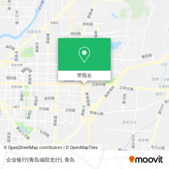 企业银行(青岛城阳支行)地图